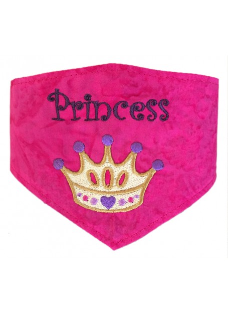 Princess Crown Adjustable Dog Bandana